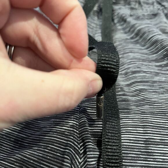 lululemon On The Fly Pant Woven Stripe Women’s Size 10 Elastic Waist Drawstring - Picture 7 of 10